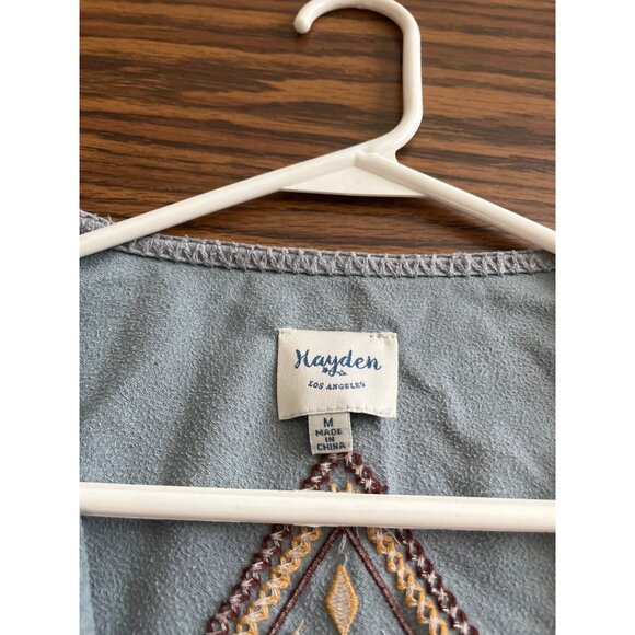 Hayden Los Angeles blue open front cardigan size Medium - Picture 4 of 6